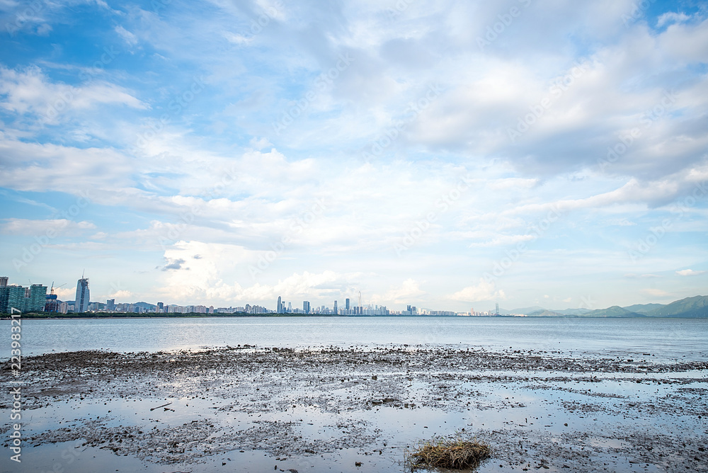 深圳湾公园海滩风光