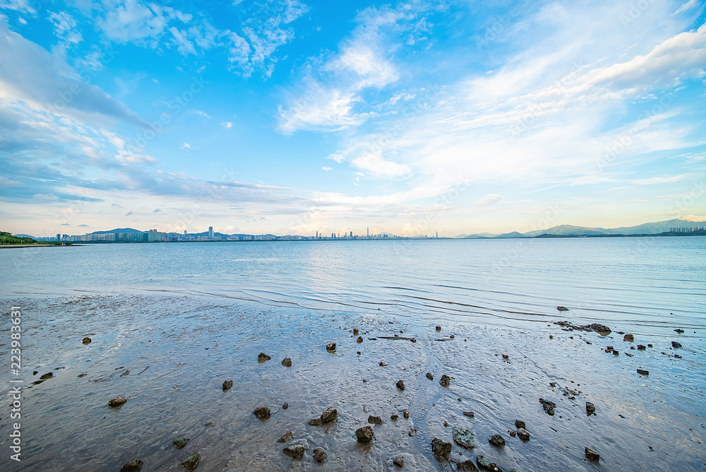 深圳湾公园海滩风光