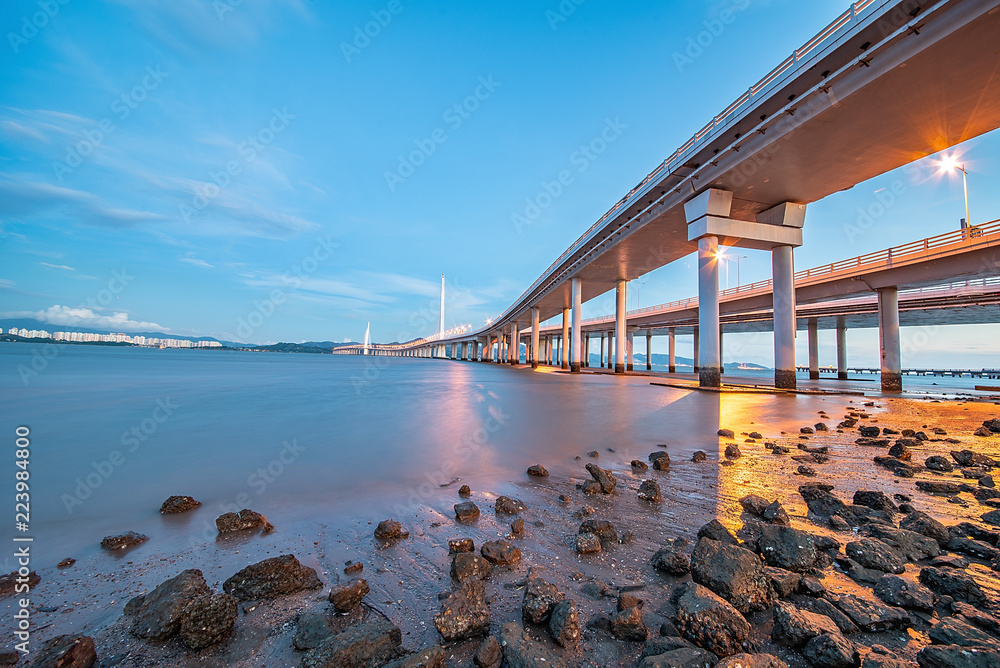 深圳湾大桥夜景