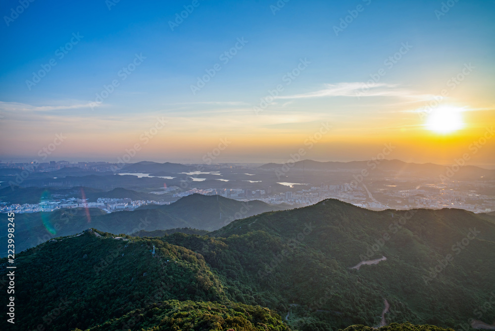 深圳羊台山看日落