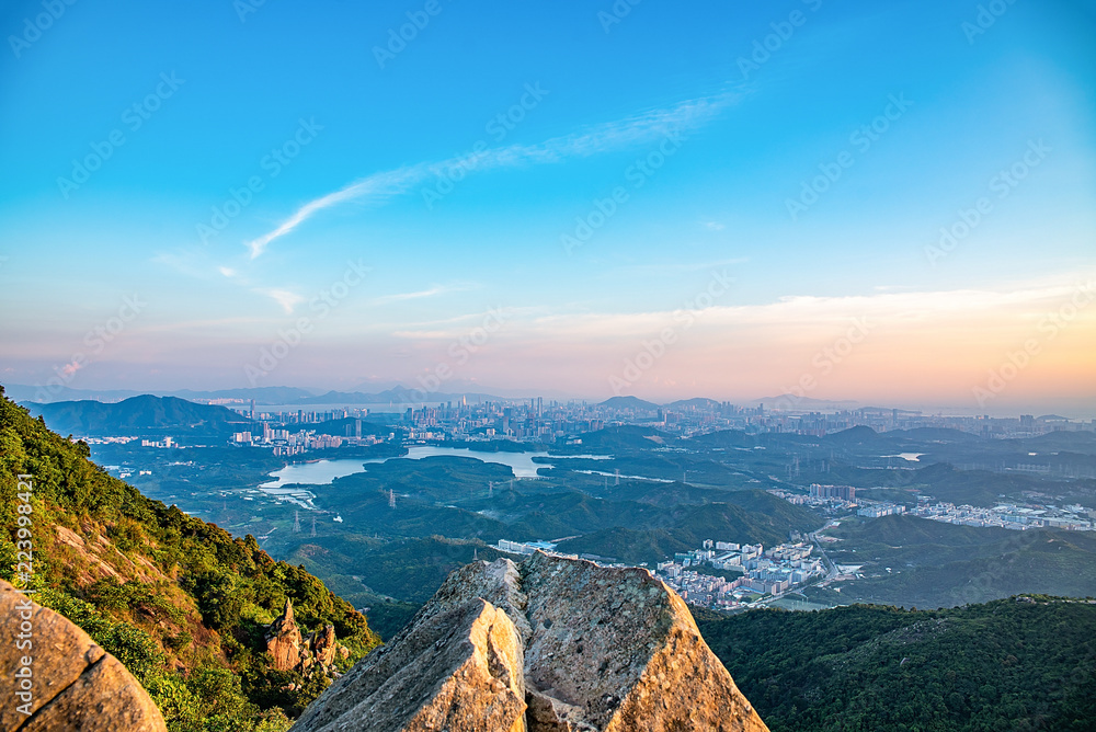 深圳羊台山森林公园，大洋台山风光