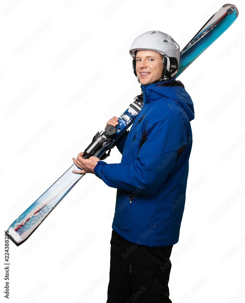 Male skier