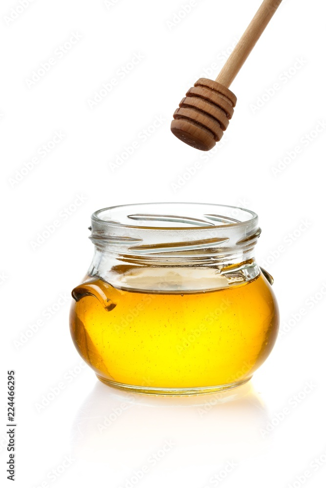 Honey Jar with Honey Dipper