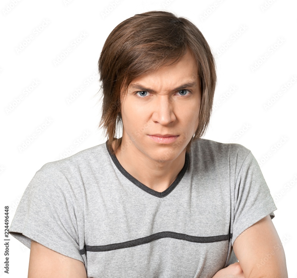 Head shot of a college aged caucasian male