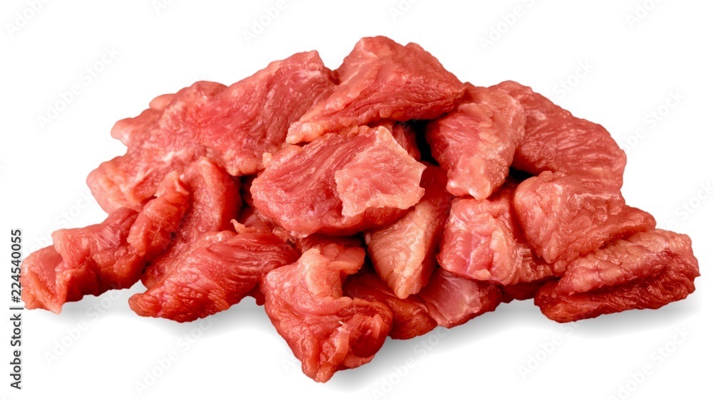 Fresh Raw Meat on Background