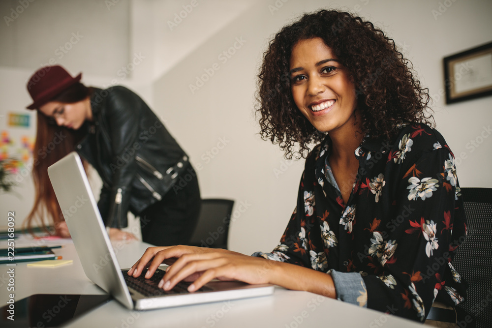 Women entrepreneurs at work in office