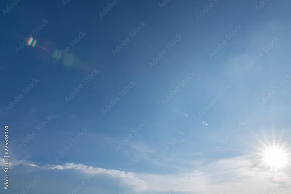 Blue sky background and clouds