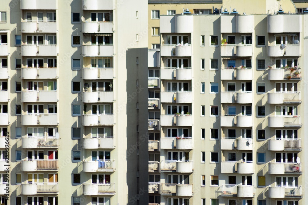 城市房屋或建筑，立面图案