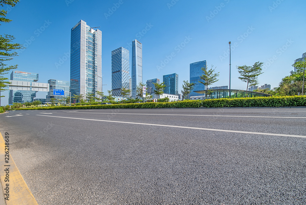 深圳市南山区后海CBD综合体和空路/深圳城市景观