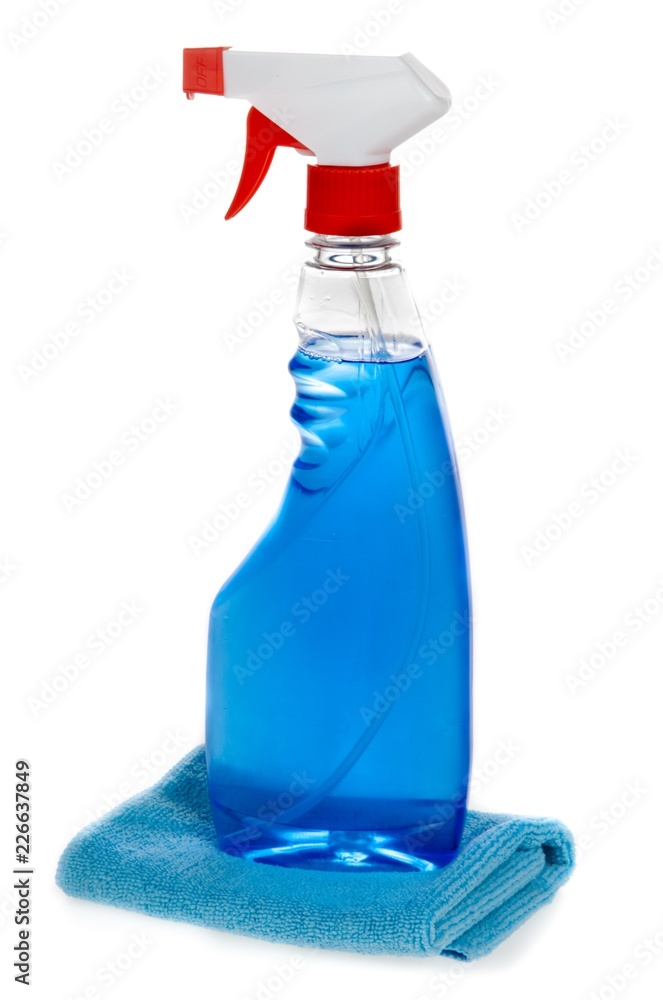 Spray Bottle and Glass Cloth