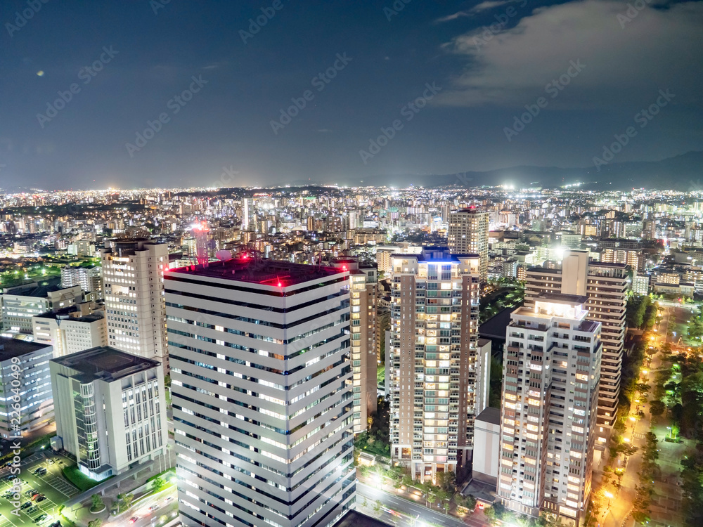 都市景観　福岡市　夜景