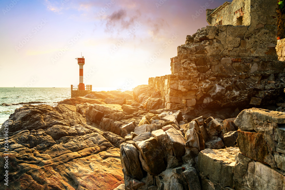 lighthouse by the sea