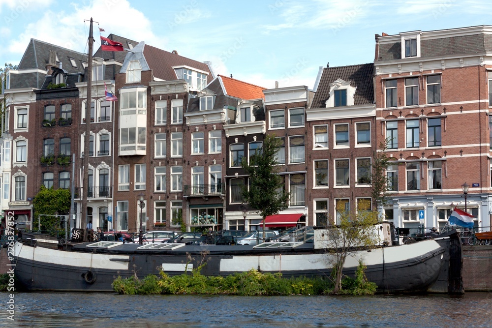 Boats and Buildings on a Canal