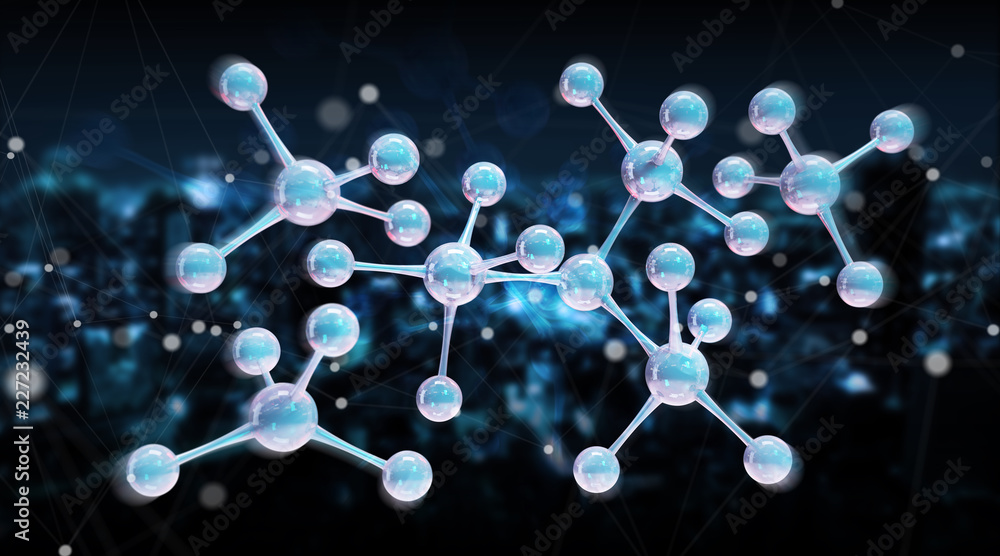 现代数字分子结构三维绘制