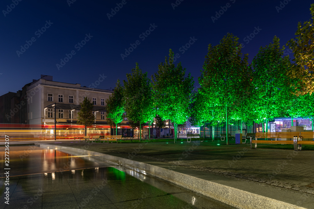 Katowice Main Market by blue hour