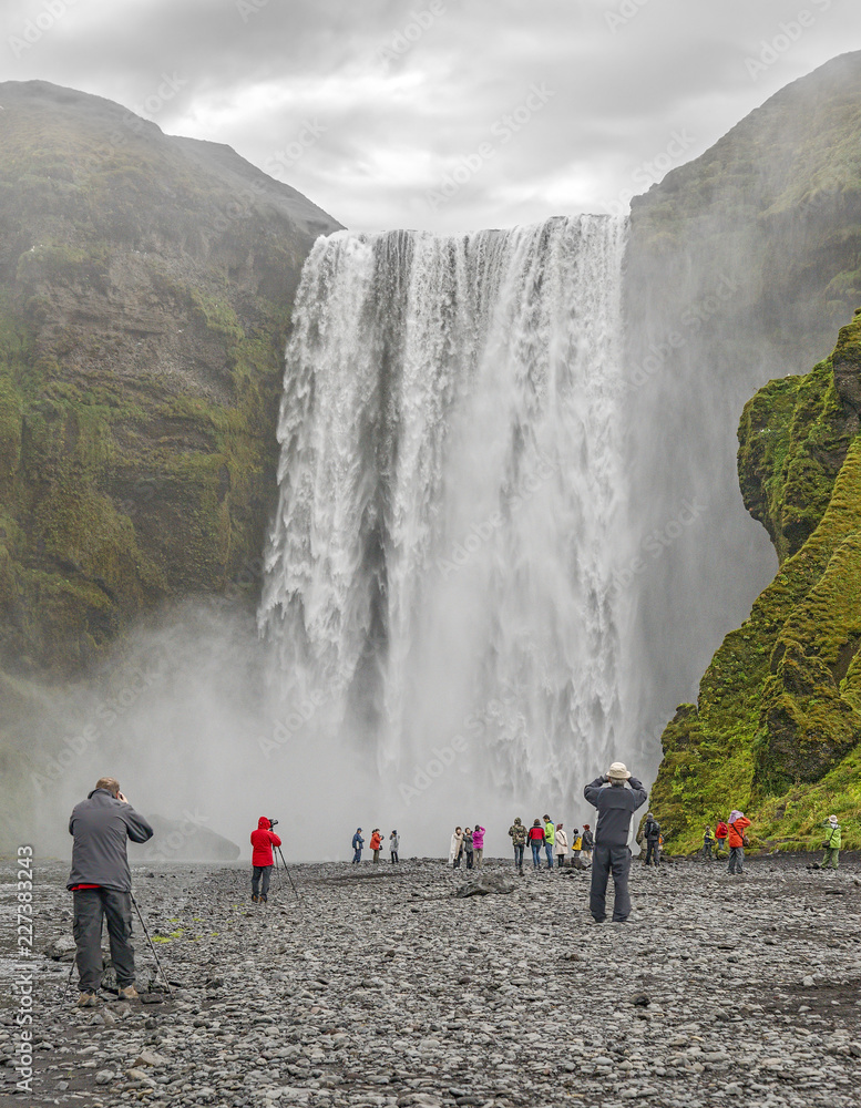 Skógafoss is one of the biggest waterfalls in Iceland