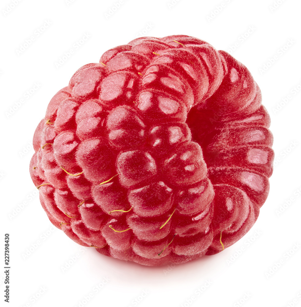 raspberries isolated on white