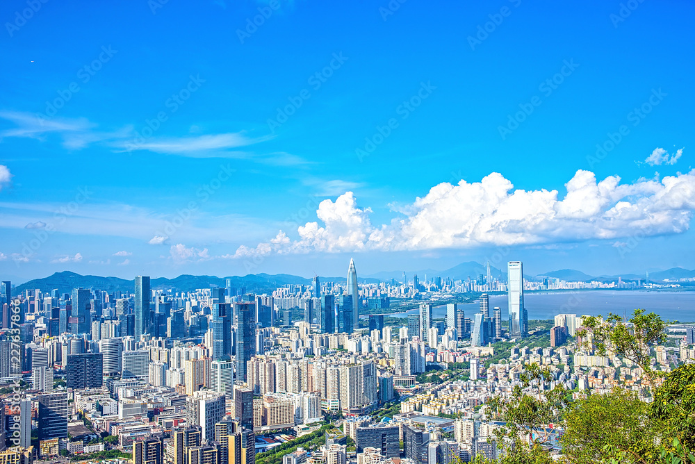 Shenzhen Nanshan District Houhai CBD Skyline/Shenzhen City Scenery