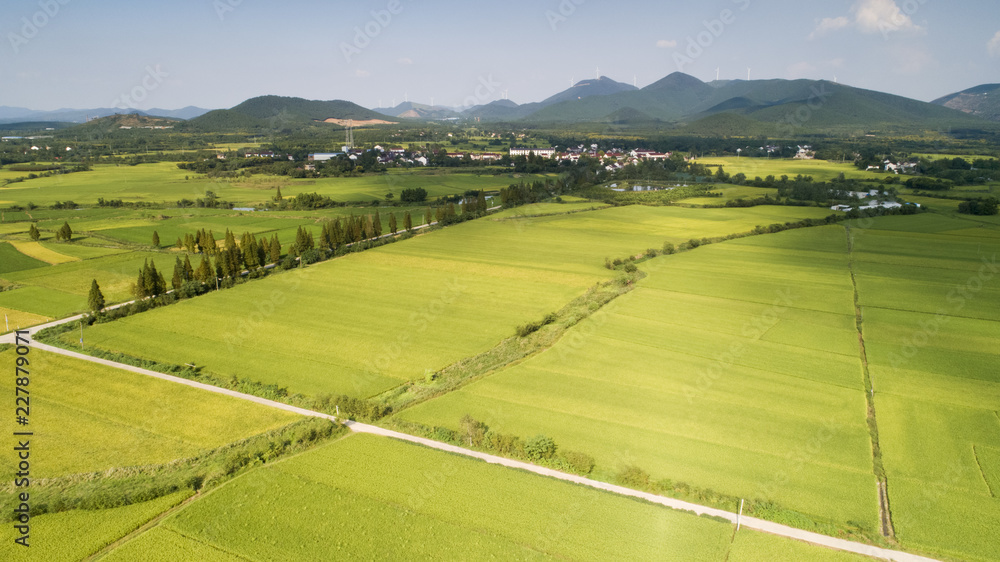 Autumn rural scenery in southern anhui province, China