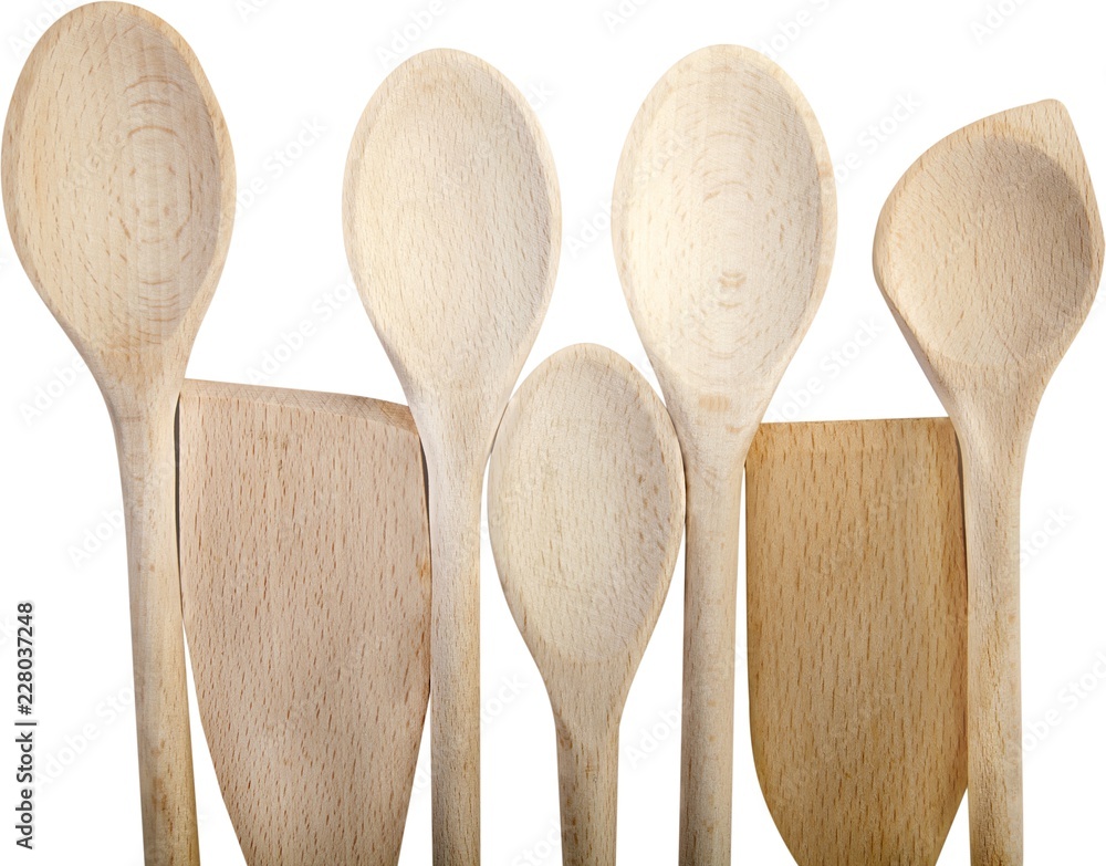 Wooden spoons and spatulas