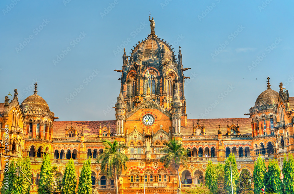 印度孟买联合国教科文组织世界遗产Chhatrapati Shivaji Maharaj Terminus