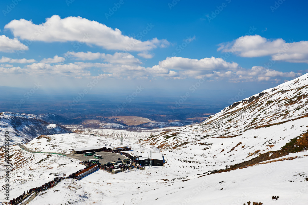 The winter snow of Changbai mountain of China.