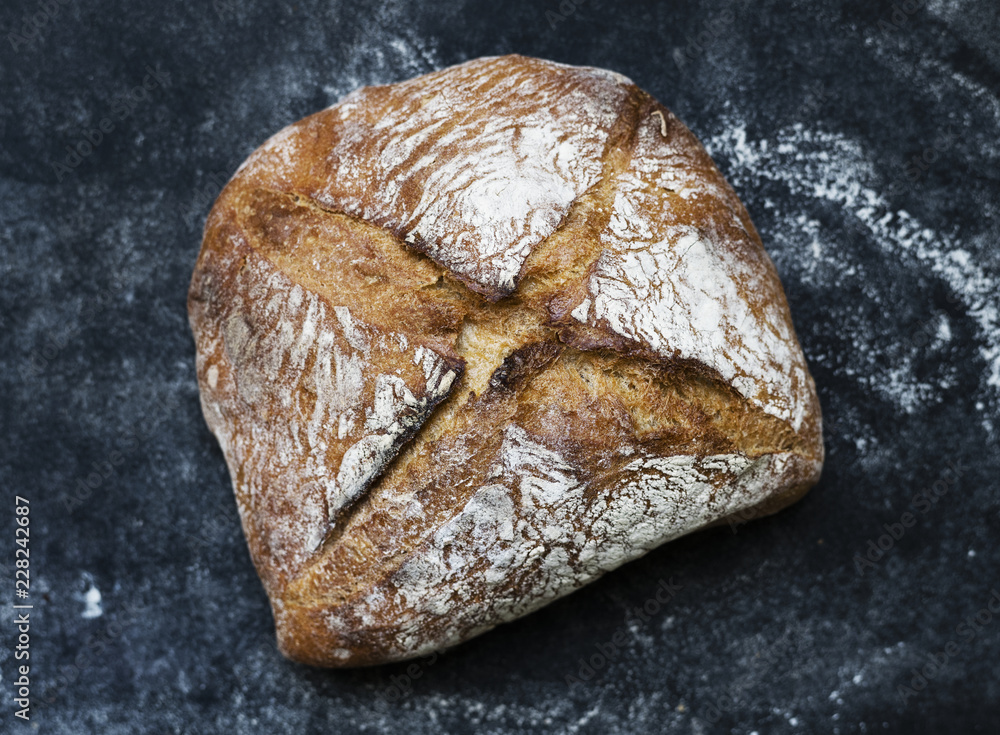 Bread loaf food photography recipe idea