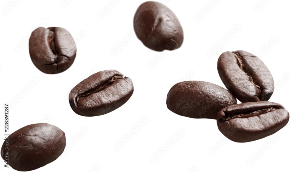 Coffee beans - isolated image