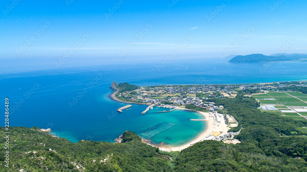 福岡県　芥屋の風景