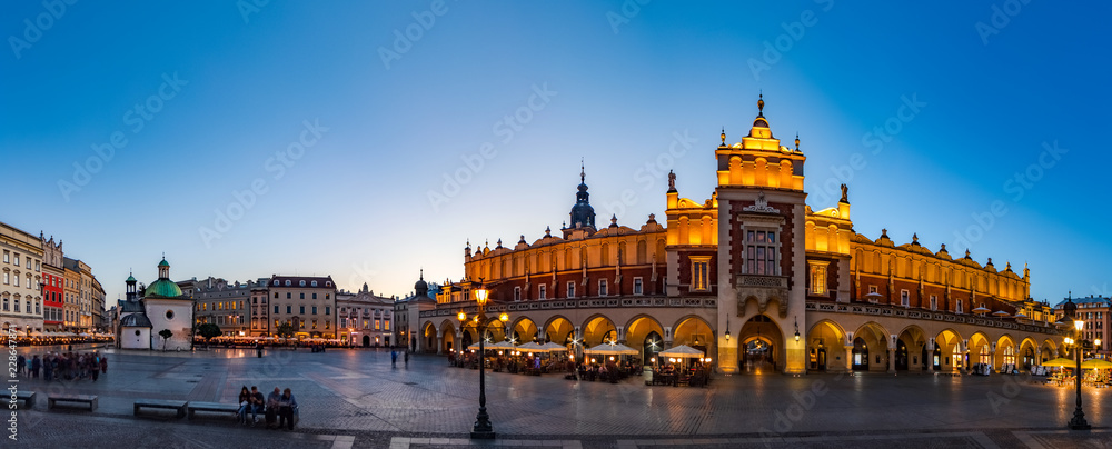 Krakow Cloth Hall by early blue hour