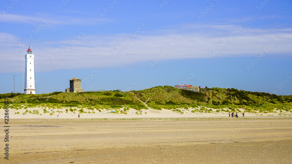 Leuchtturm in Blavand, Dänemark