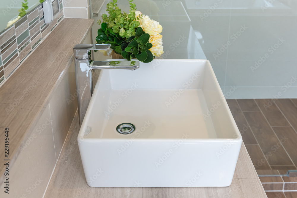 Bathroom interior in luxury home