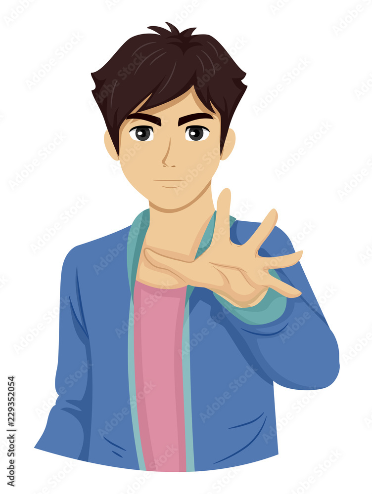 Teen Boy Illusionist Illustration