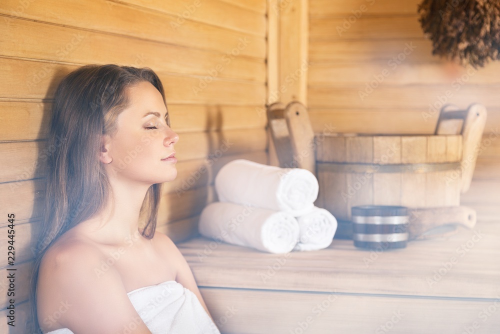 Young woman relaxing in spa.Healthcare and beauty