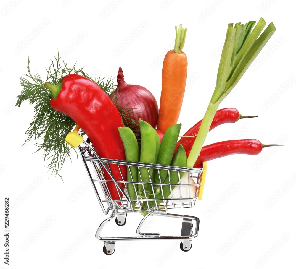 Fresh shopping basket