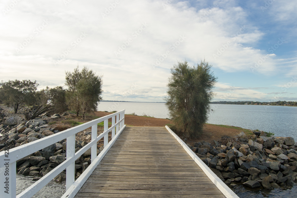 Landscape of Bunbury Australind at sunset