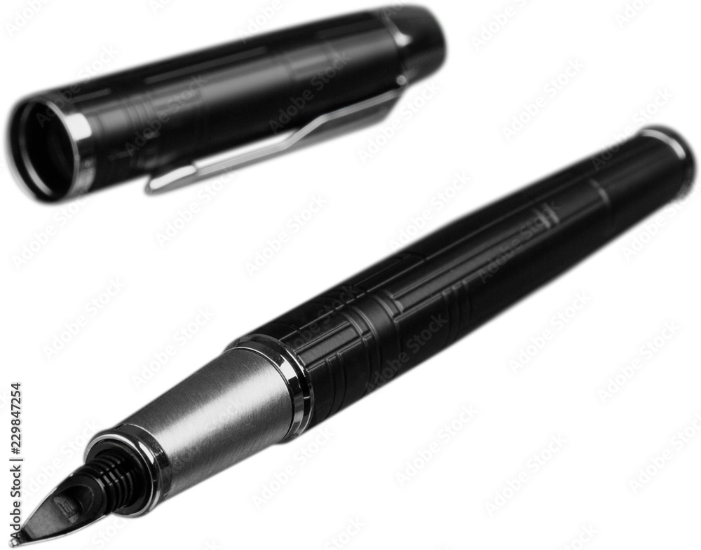 带笔帽的Parker Fountain Pen-隔离式