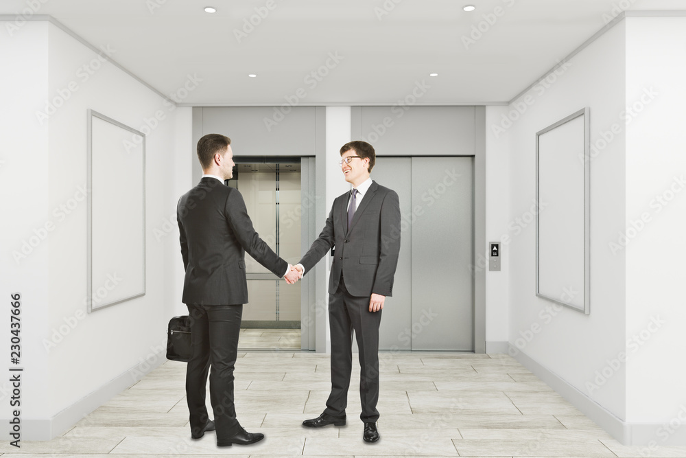 Businessmen shaking hands