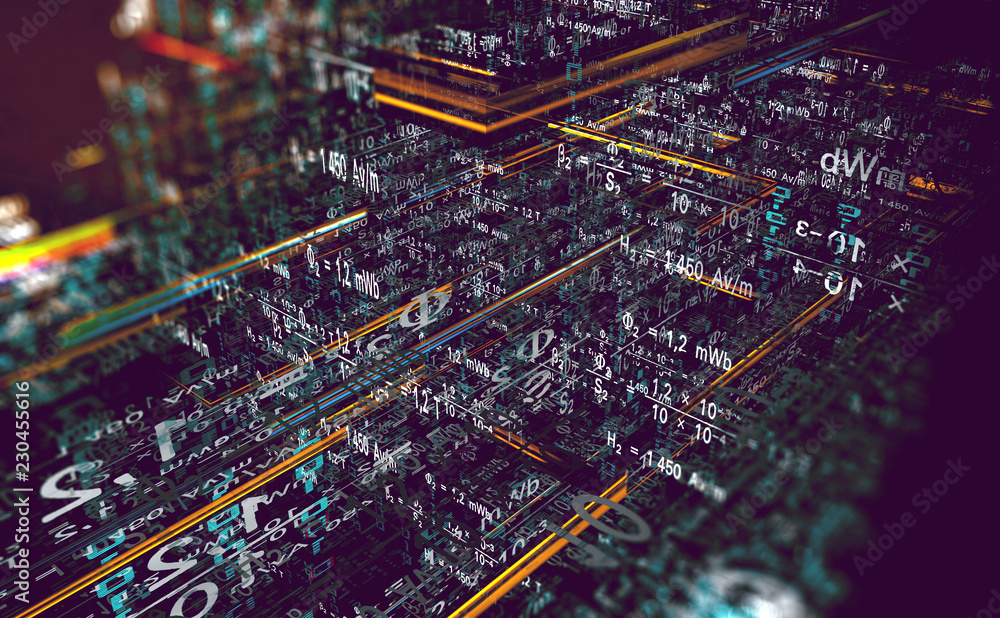 Fondo abstracto de tecnología e informática.Ciencia y datos en la nube.Codigo binario y programacion