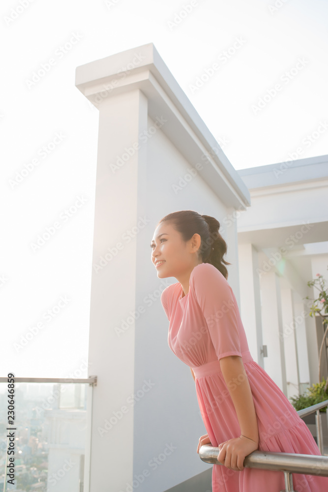 Beautiful woman closeup winter cold weather outdoor street portrait