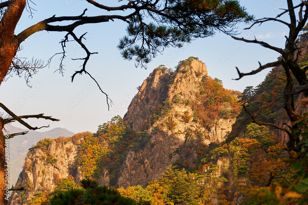 本溪关门山风景区的秋山。