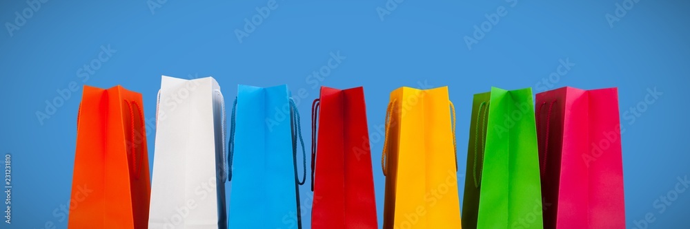 Composite image of shopping bags