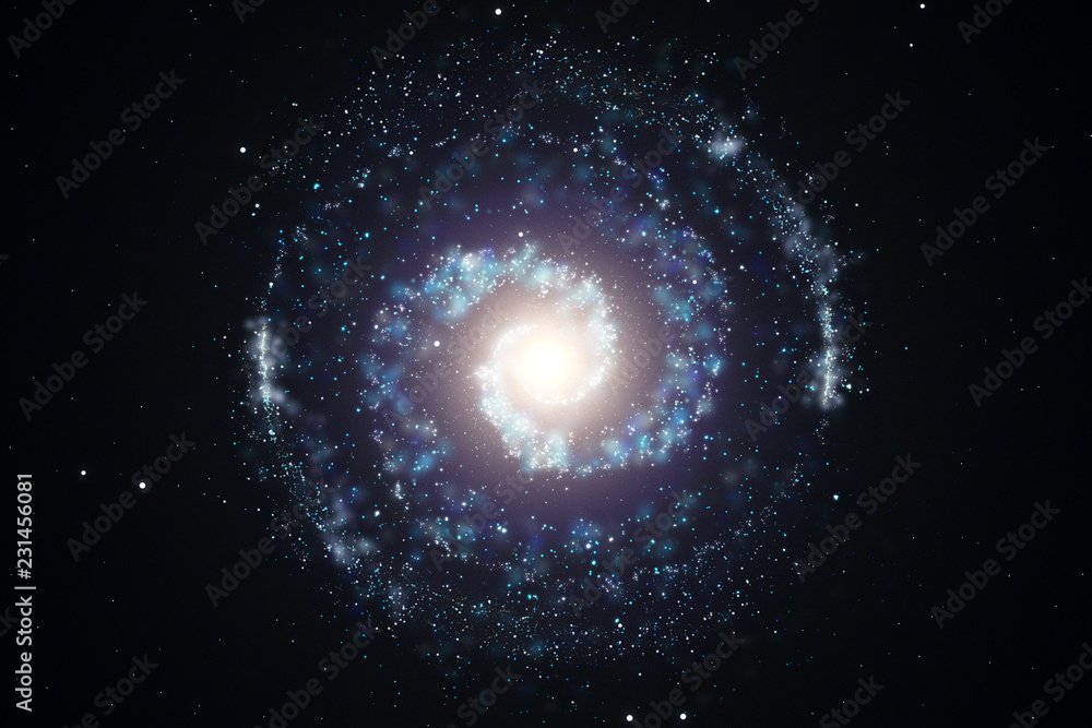 3d rendering, Brilliant nebula