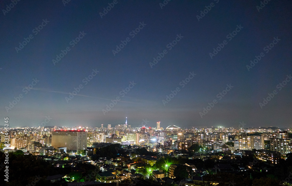 都市風景　福岡市　夜景