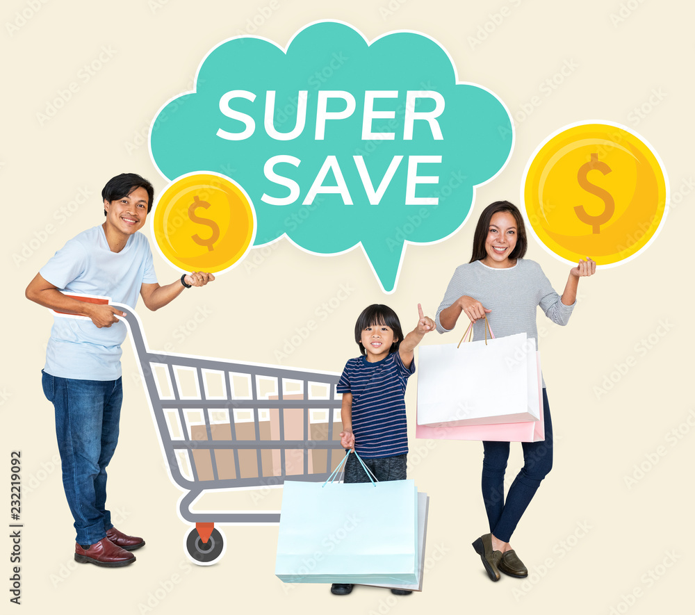 Family with a super saver deal