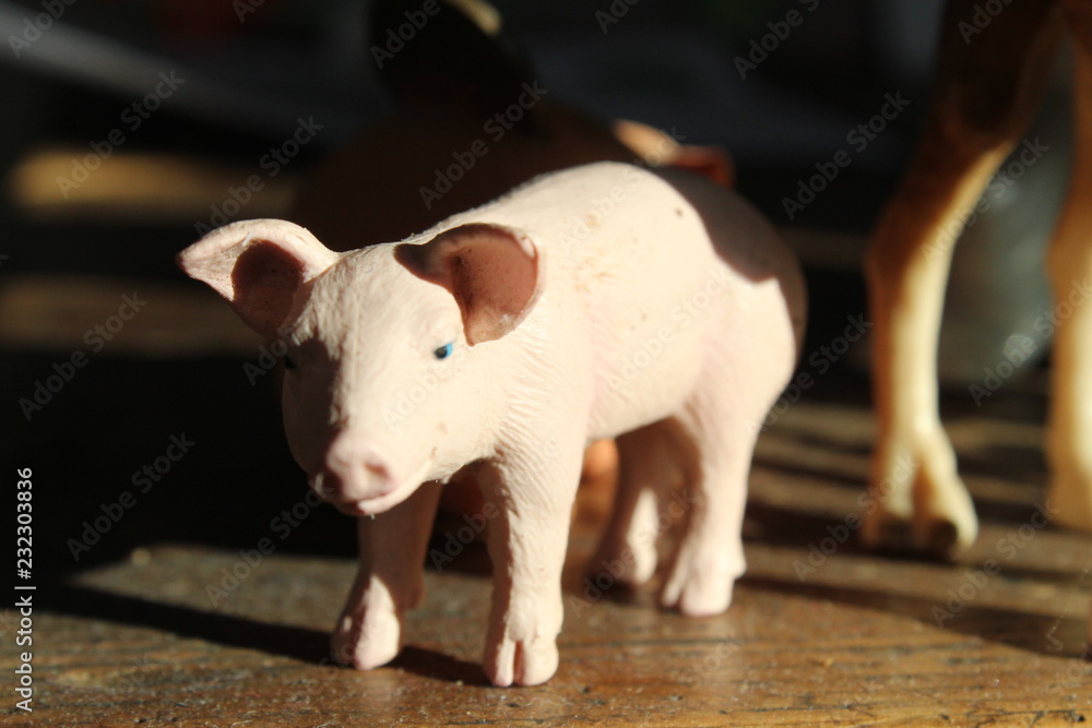 Schwein im Schatten - Spielfigur