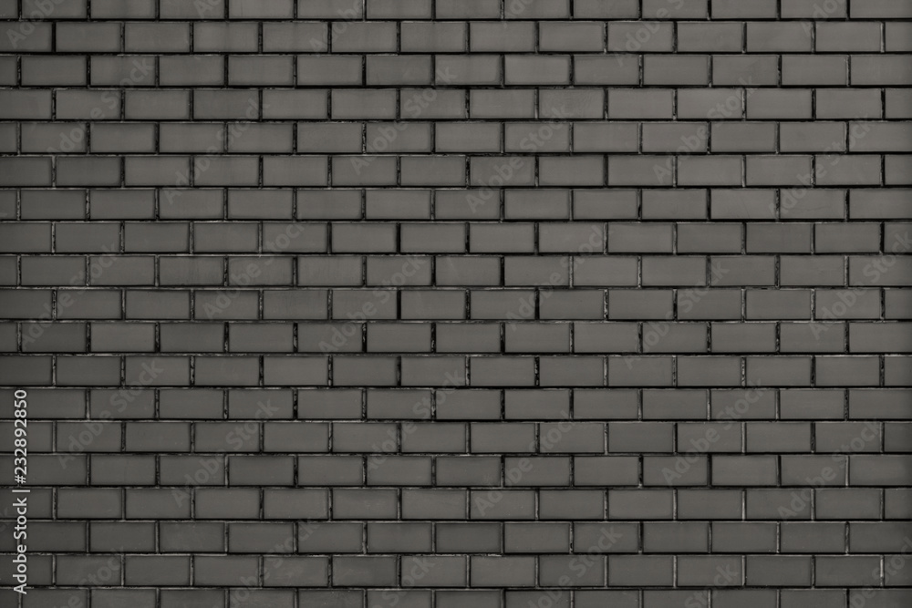 Gray modern brick wall textured background