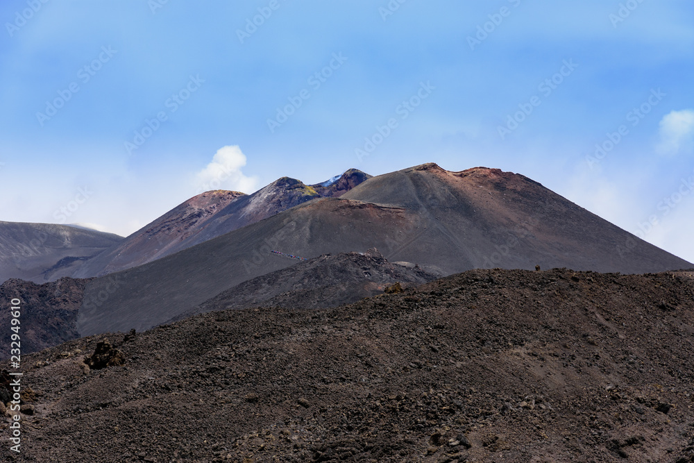 意大利西西里岛的埃特纳火山