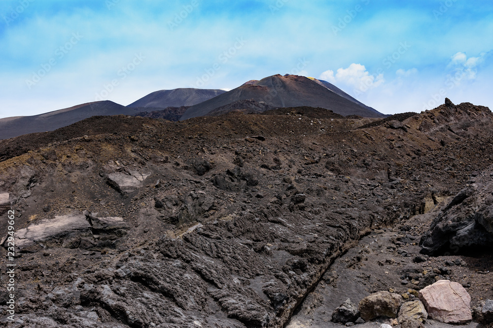 意大利西西里岛的埃特纳火山