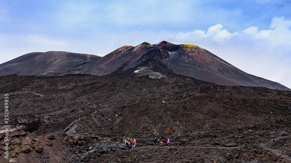 意大利西西里岛的埃特纳火山